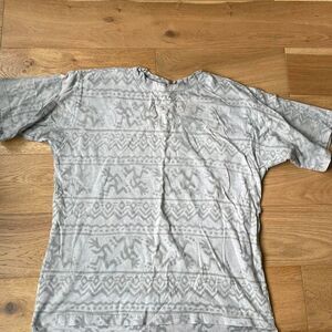 Gramicci Men's Grey and Blue T-shirt